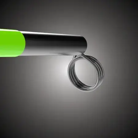 Close-up of the Precision Scope™ Livescope rod tip eyelet designed for forward-facing sonar fishing.